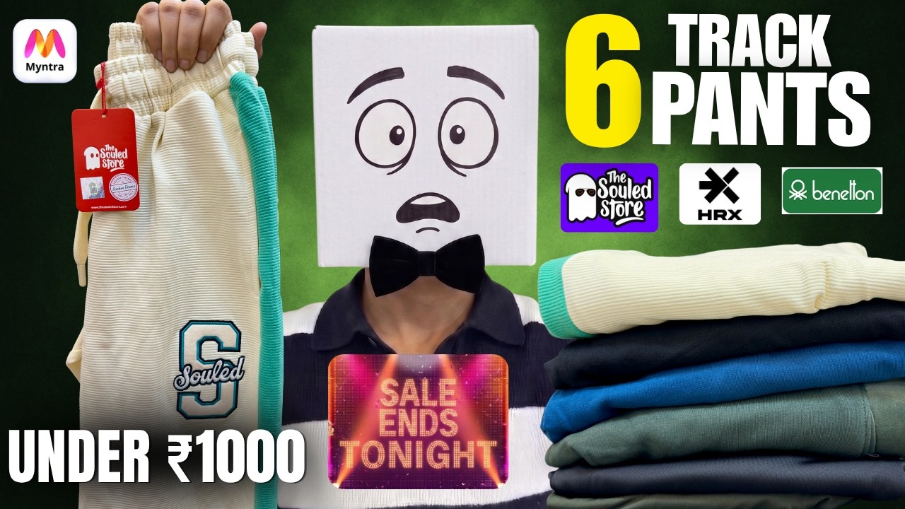 🚨 LAST DAY of Myntra EORS! 6 Best Trackpants Under ₹1000 You Can't Miss (Puma, HRX, UCB & More) 🔥