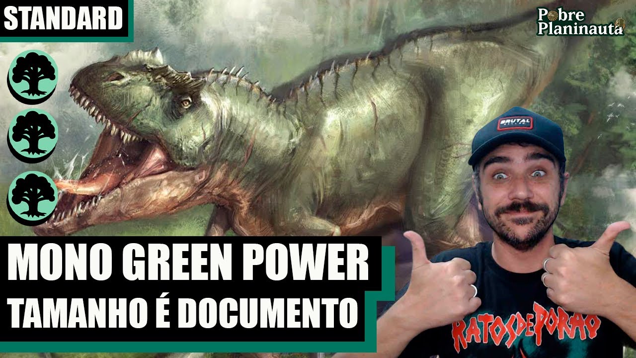 O GIGANTOSAURO TÁ DE VOLTA !  - Mono Green 4 POWER - MTG STANDARD FDN