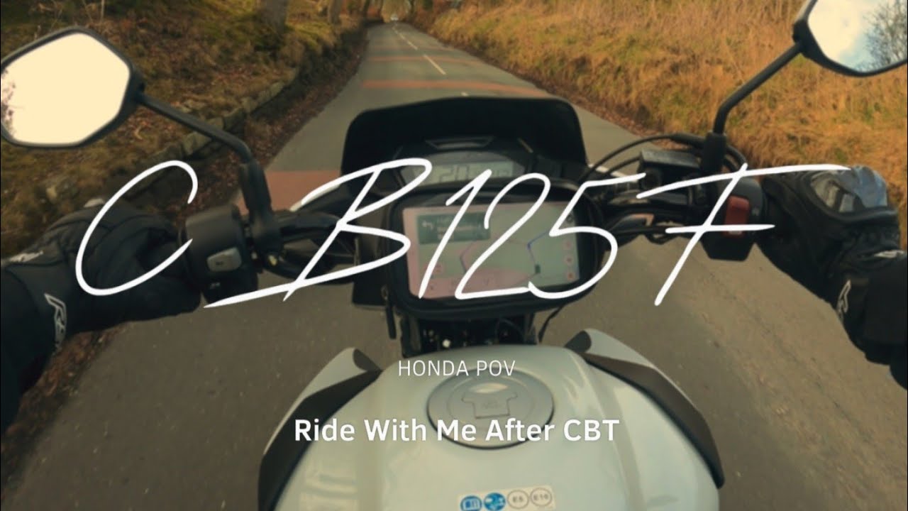 HONDA CB125F TEST RIDE [POV] | Aesthetic Ride UK Country Road