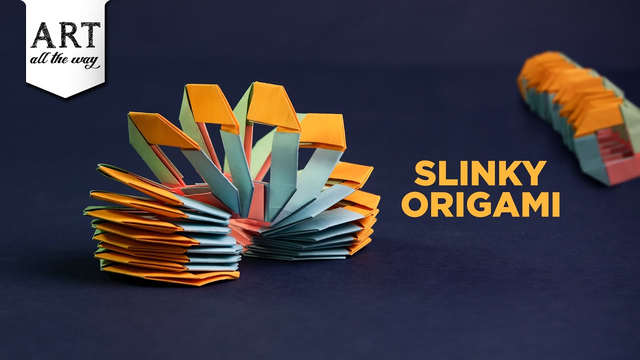 Make a MOVING Paper Slinky in 5 Minutes