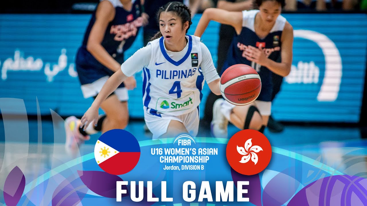 Philippines v Hong Kong | Full Basketball Game | FIBA U16 Women's Asian Championship 2023 - Div. B