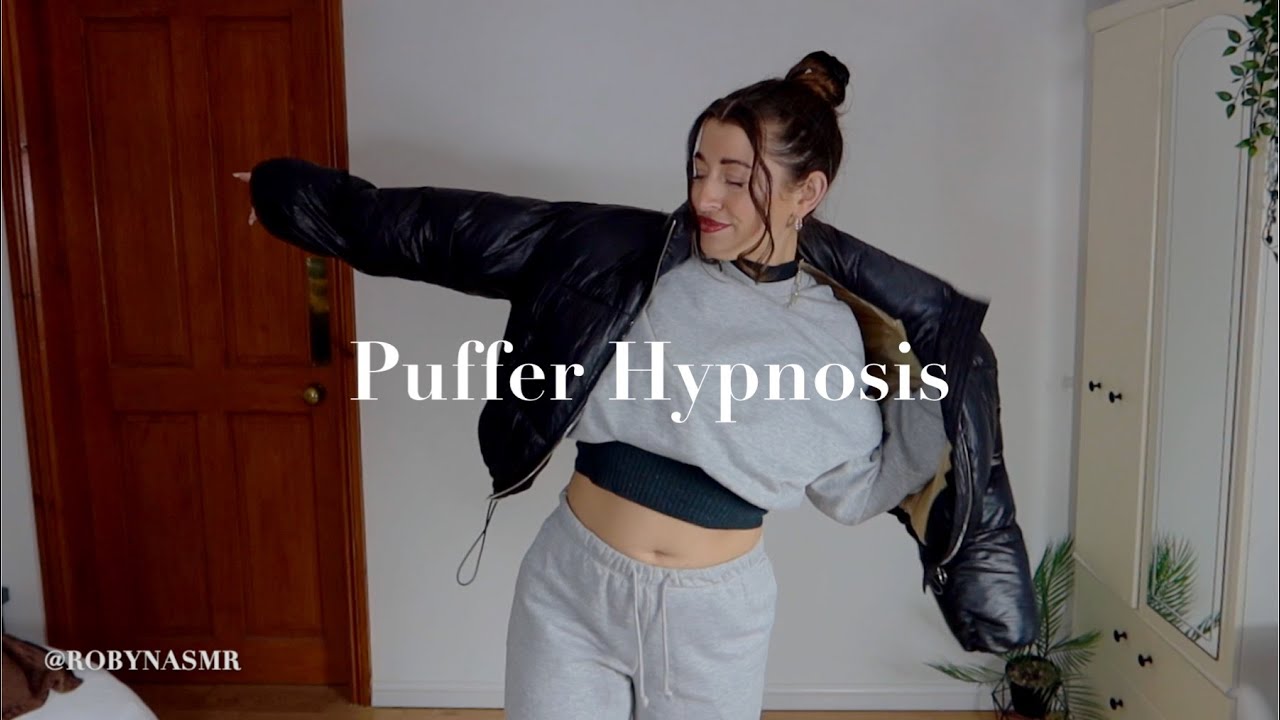 ASMR puffer sleep hypnosis including zipper & jacket sounds roleplay for sleep