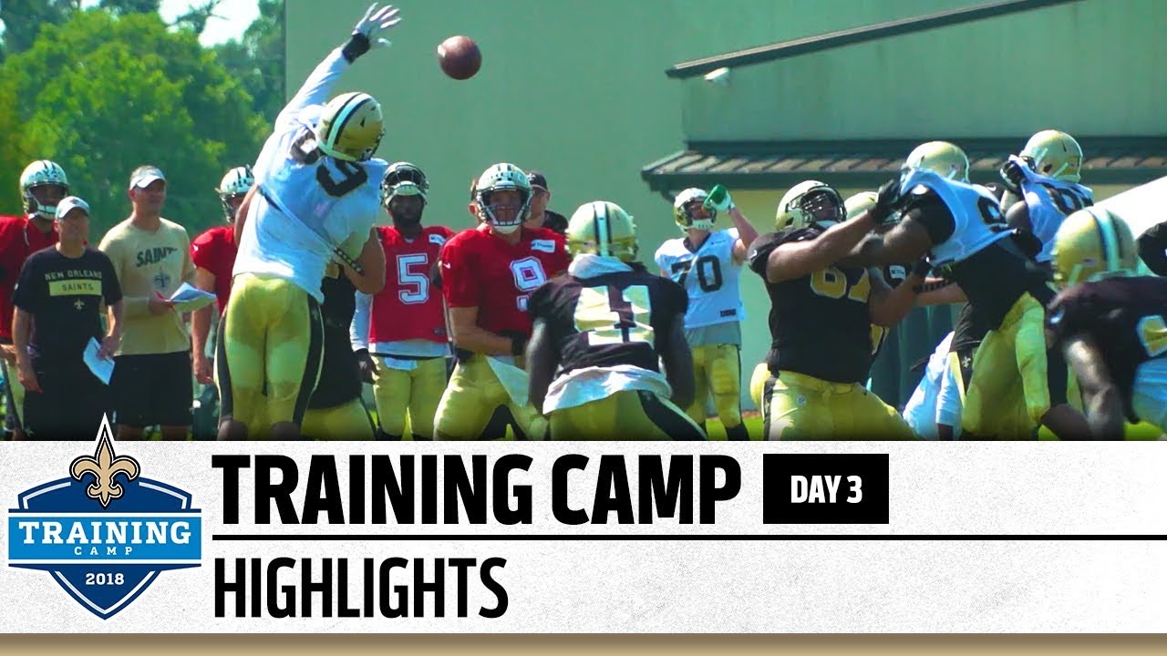 Saints Training Camp 2018 | Day 3 Highlights