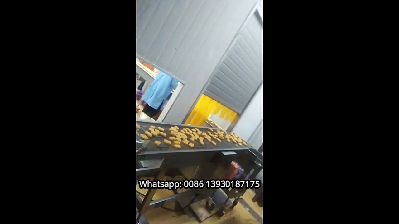 Automatic Breaded Chicken nuggets Production Line Industrial Continuous Fryer