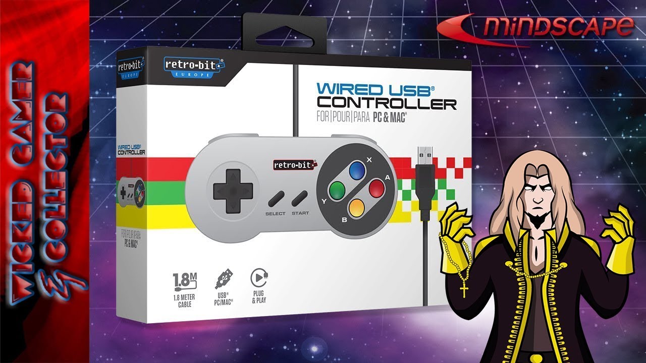 Retro-bit - SNES Controller  Wired USB / Unboxing, Review & Testing