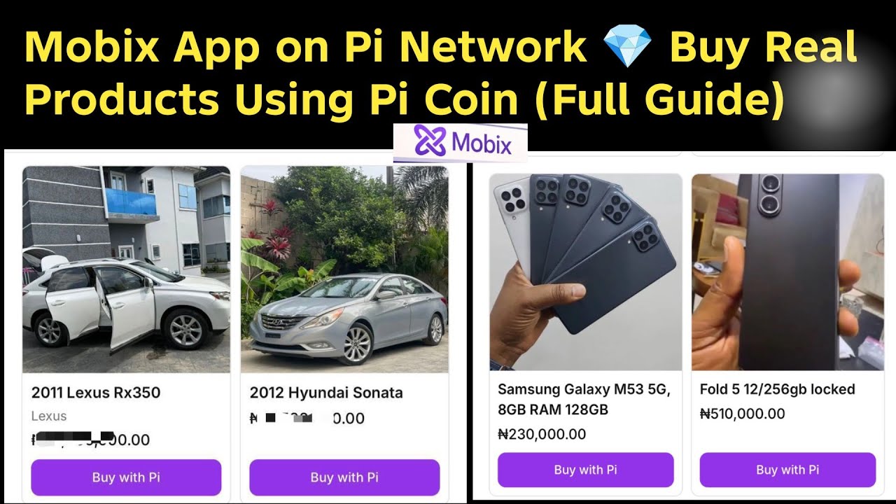 Приложение Mobix в сети Pi Network 💎 Покупайте реальные товары за Pi Coin (полное руководство)
