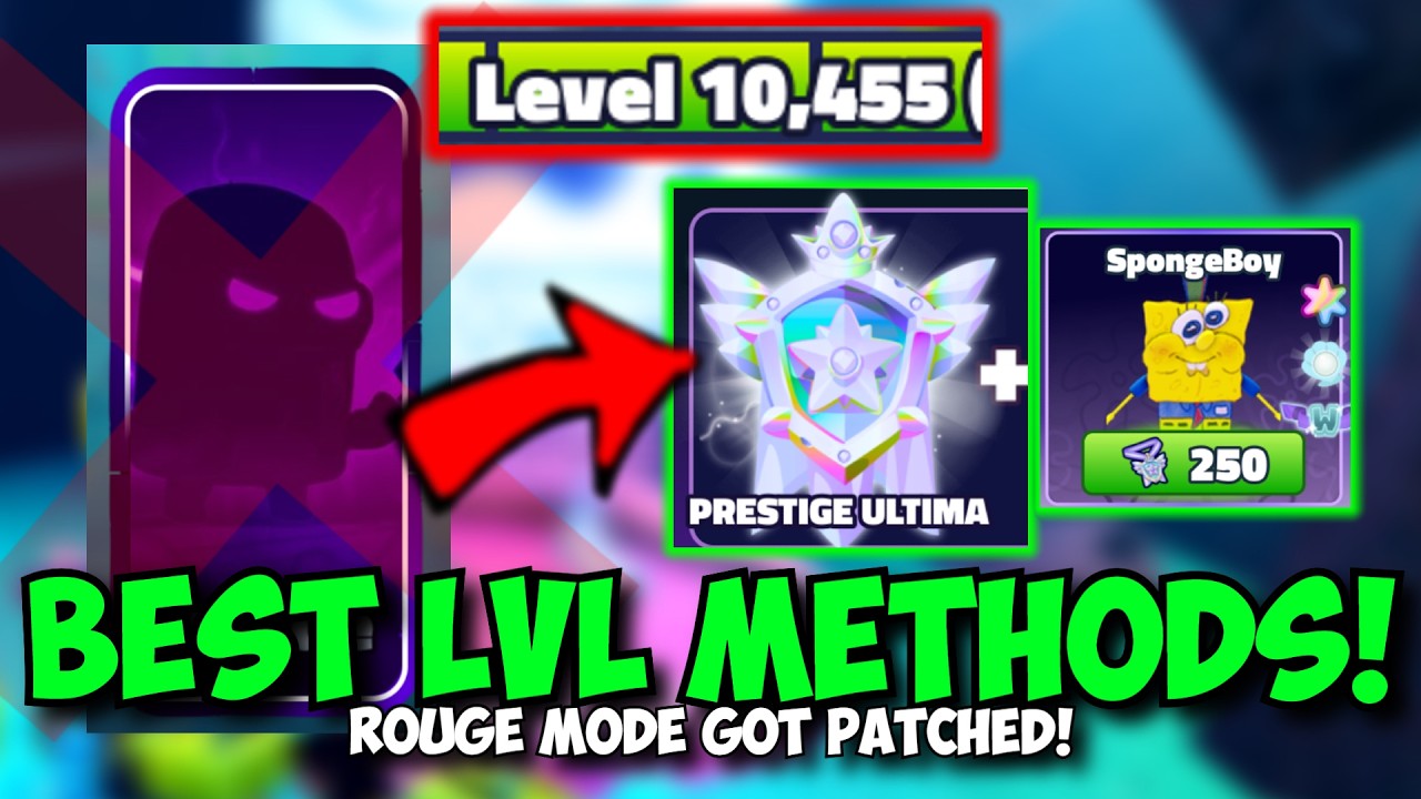 (ROGUE PATCHED!) NEW BEST LEVEL & PRESTIGE ULTIMA METHOD in Spongebob TD!