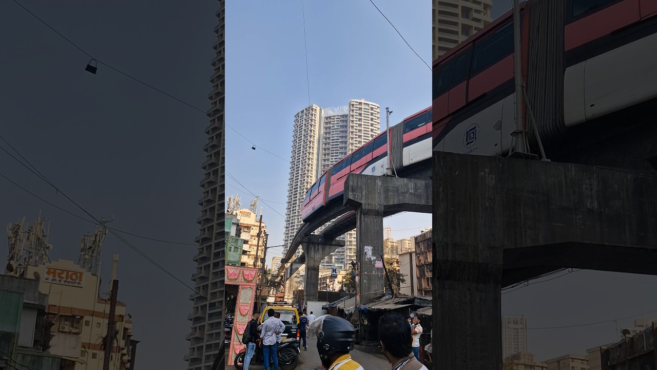 Mumbai Monorail in motion | A glimpse through streets of Mumbai | #travel#travelphotography