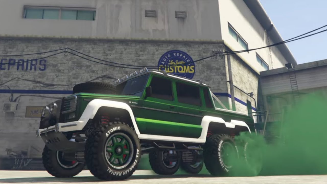 Grand Theft Auto V Benefactor Dubsta 6x6 Full Customization Part 2