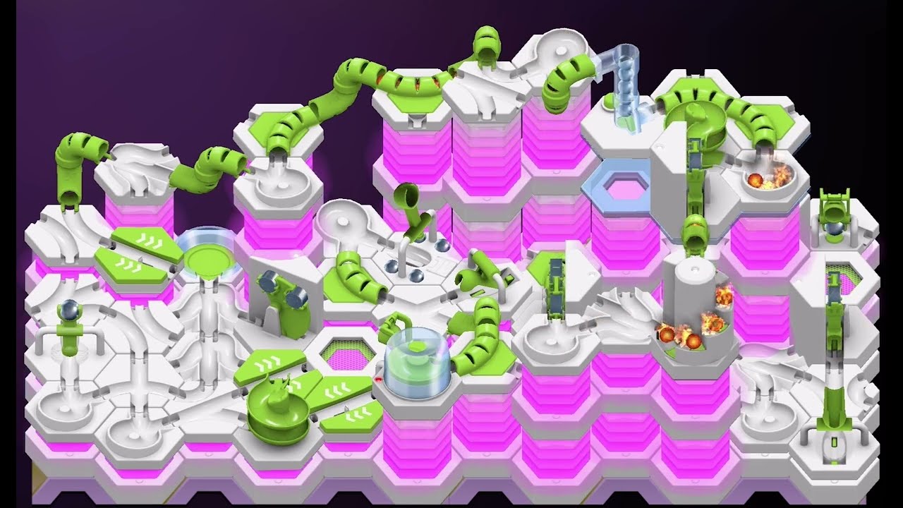 Gravitrax App Track 1: Power Landscape (Full Track View)