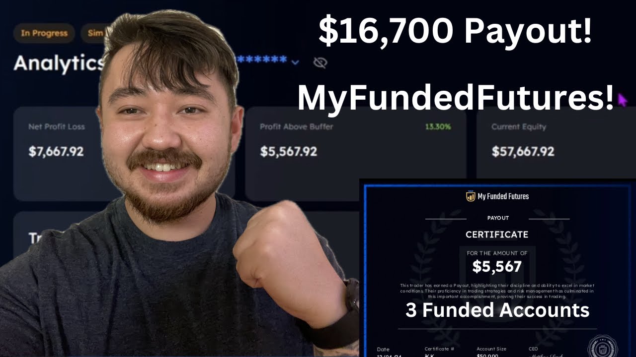 $16,700 Payout With MyFundedFutures! 3Funded Expert Accounts - Payout Withdrawal Process