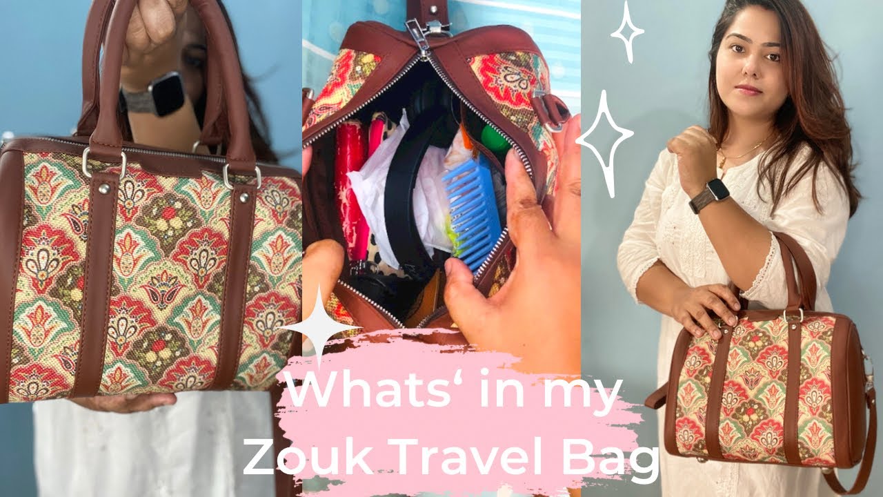 ZOUK vegan leather handbags haul ! What’s in my travel bag | Ladies Handbag Review! worth buying it!