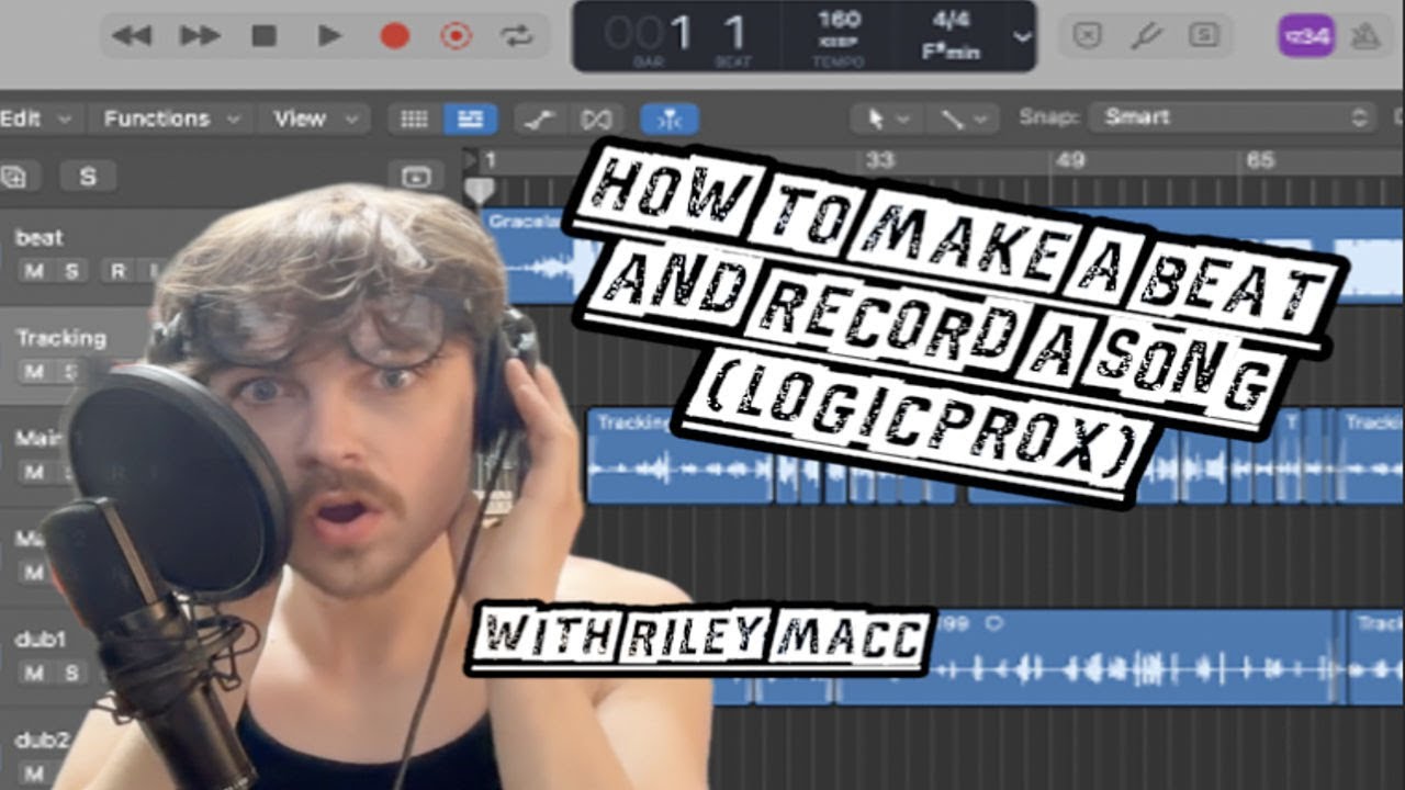 how to make a beat and record a song.. (logicprox)