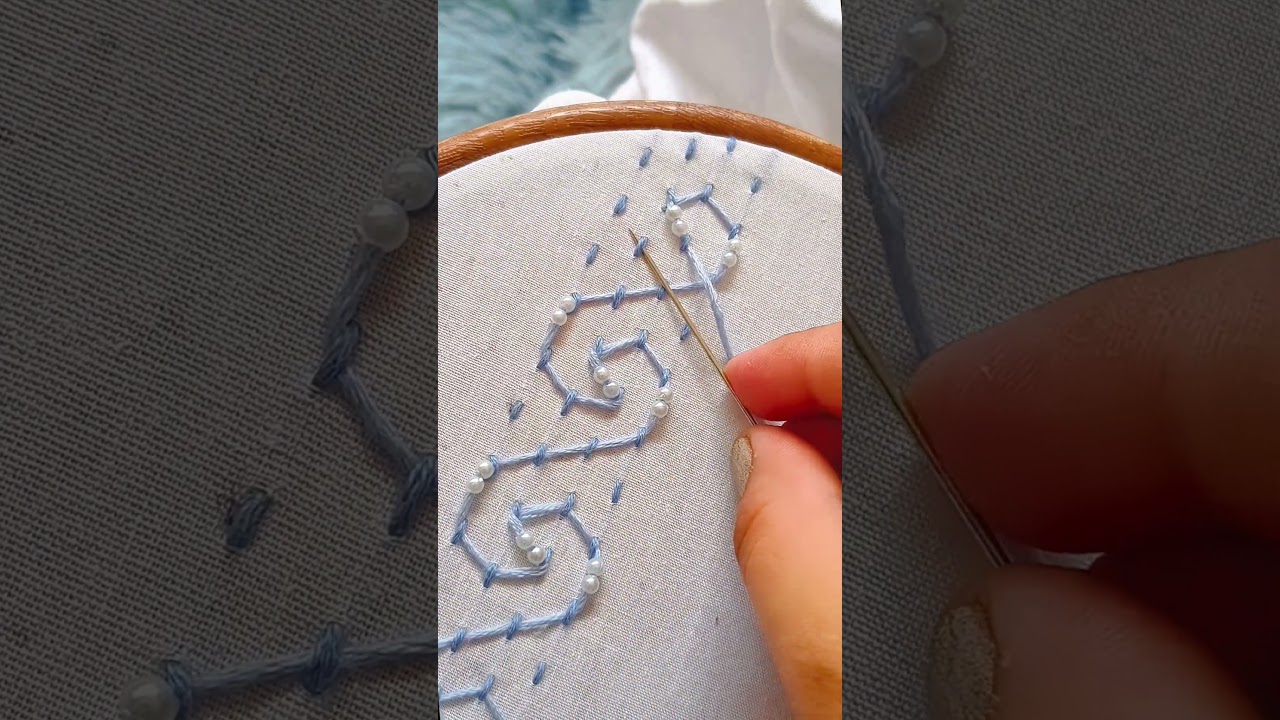 beautiful viral embroidery design #embroidery #design #reels #trendingvideo #shorts