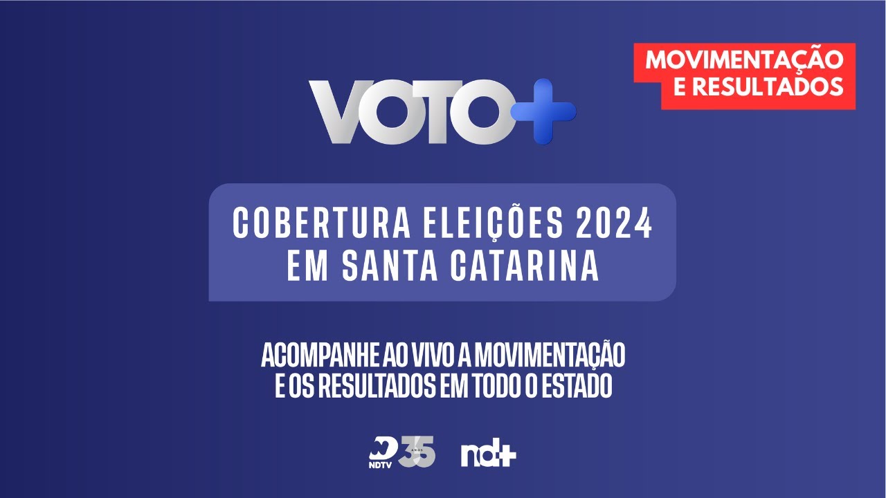 Cobertura Eleições 2024 Santa Catarina | Acompanhe AO VIVO movimentação e resultados das eleições