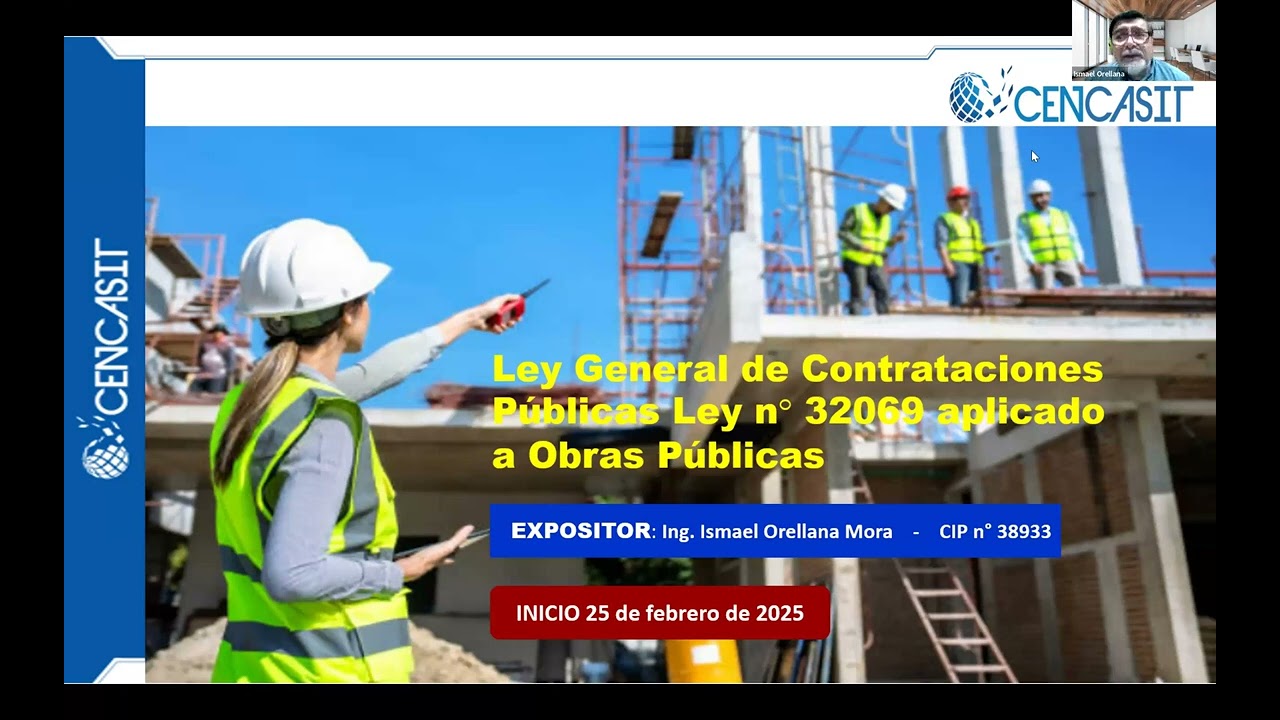 LEY DE CONTRATACIONES PÚBLICAS - LEY 32069 APLICADO OBRAS PÚBLICAS - S1