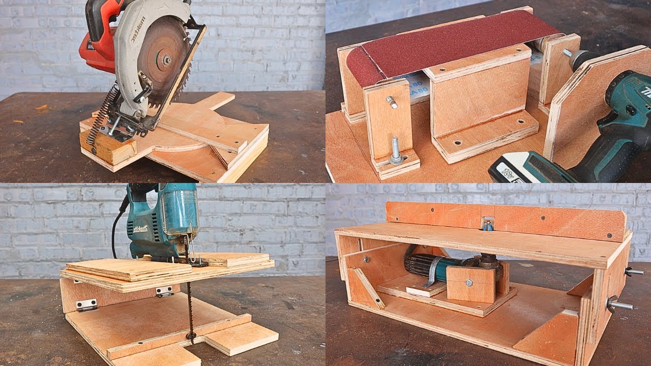 Top 4 ideas for homemade handheld devices for you / Smart woodworking tips homemade tools