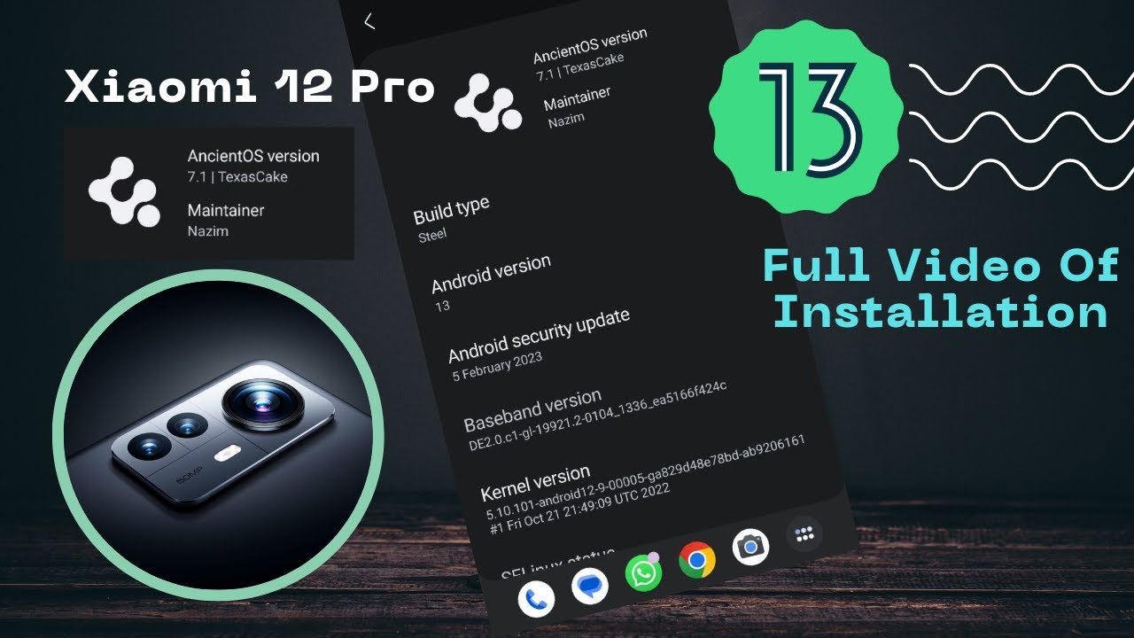Install Anciant Os GSI in Xiaomi Mi 12 Pro Custom Rom | FLASH ANY GSI |