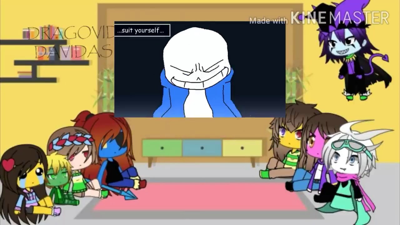 Deltarune and Undertale reacts to Sans vs Jevil