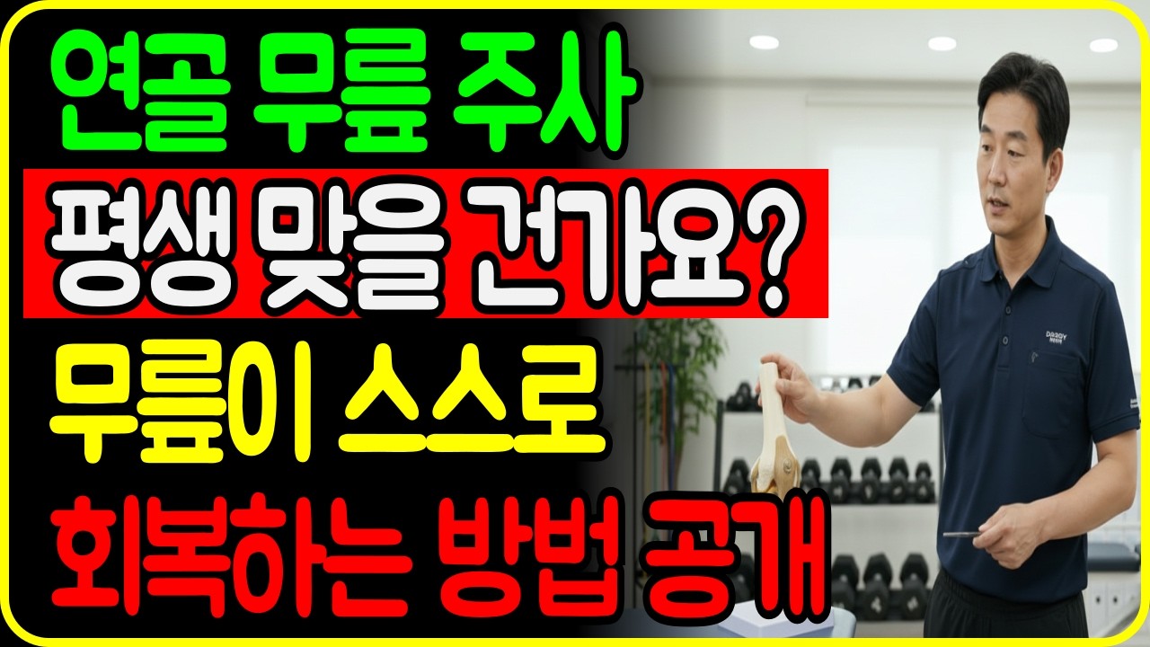 무릎 통증 매번 맞는 연골주사… 평생 맞으실 건가요? | 계속 맞으면 무릎은 더 약해집니다 | 내 몸이 스스로 윤활액 만드는 방법