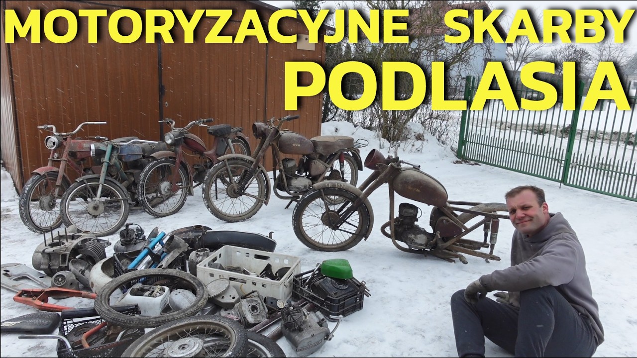 Zapomniane stare motocykle ze stodoły, szopy i kurnika - Co się kryje w stodołach na Podlasiu?