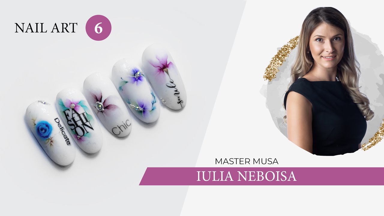 Acquerello e Stamping Nail Art