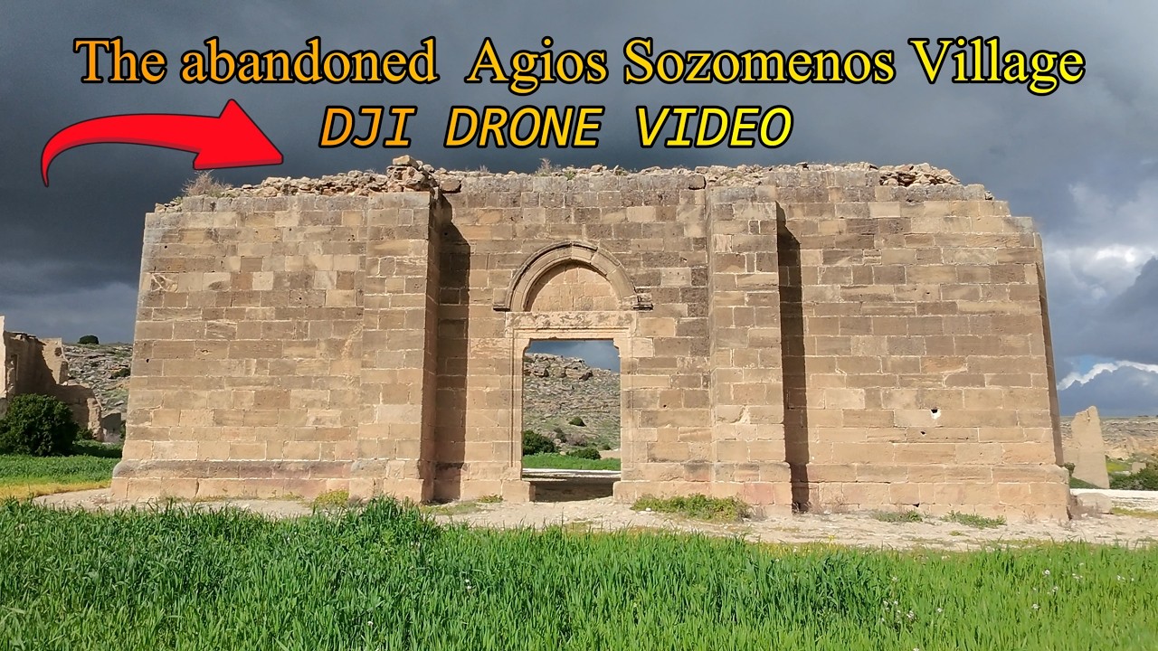 AGIOS SOZOMENOS AΒANDONED VILLAGE BY AIR