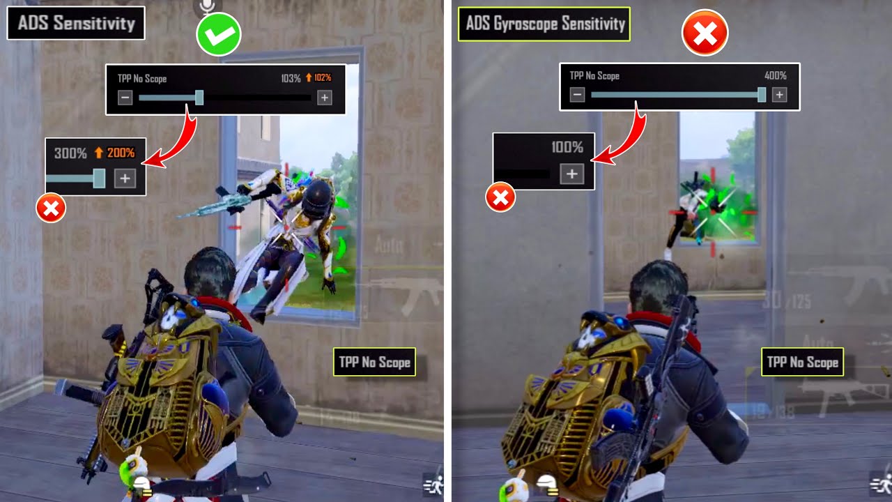 Close Fights Own ADS sensitivity settings in BGMI / PUBGm