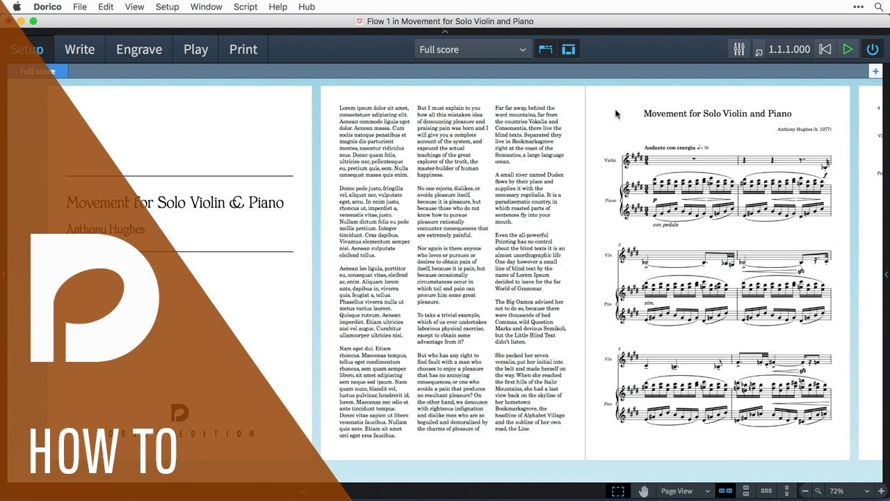 How to Create a Title Page and Instructional Sheet | Page Layout in Dorico