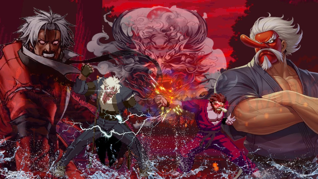 God Rugal vs Serious Mr.Karate l All Transformation l The King of Fighters X Art of Fighting