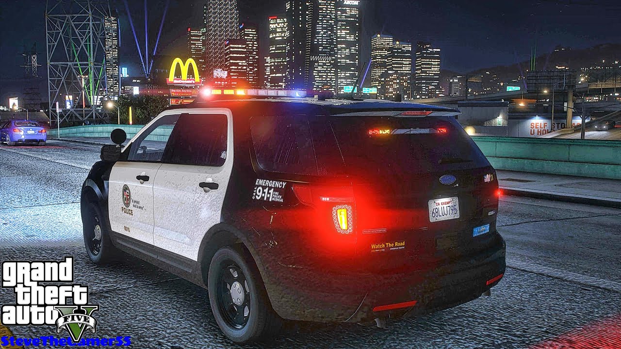 Городской патруль|| Мод GTA 5 Lspdfr|| Полиция Лос-Анджелеса #lspdfr #stevethegamer55