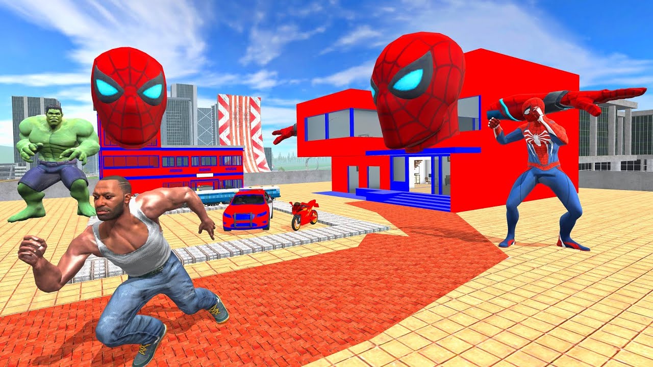 Franklin Change House To Spider-Man City – INDIAN BIKES DRIVING 3D 