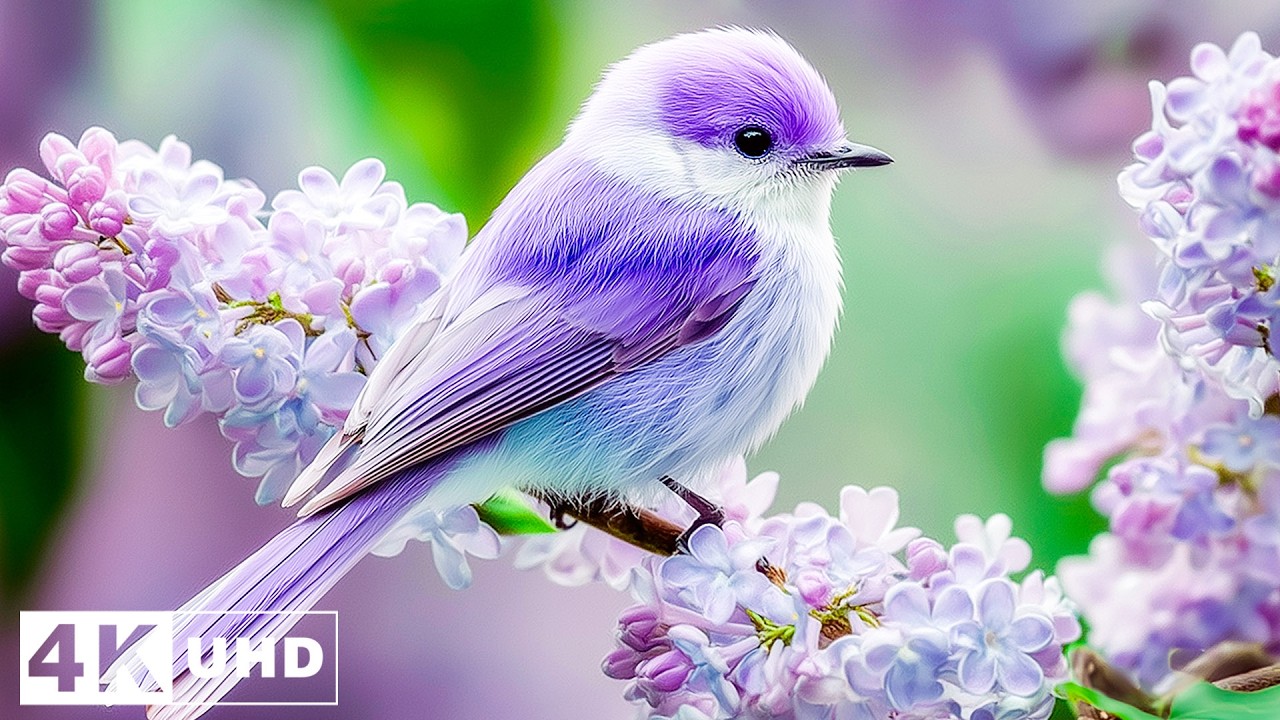 Soothing Bird Ambience & Relaxing Music for Deep Focus ASMR for Stress Relief | 4K HDR