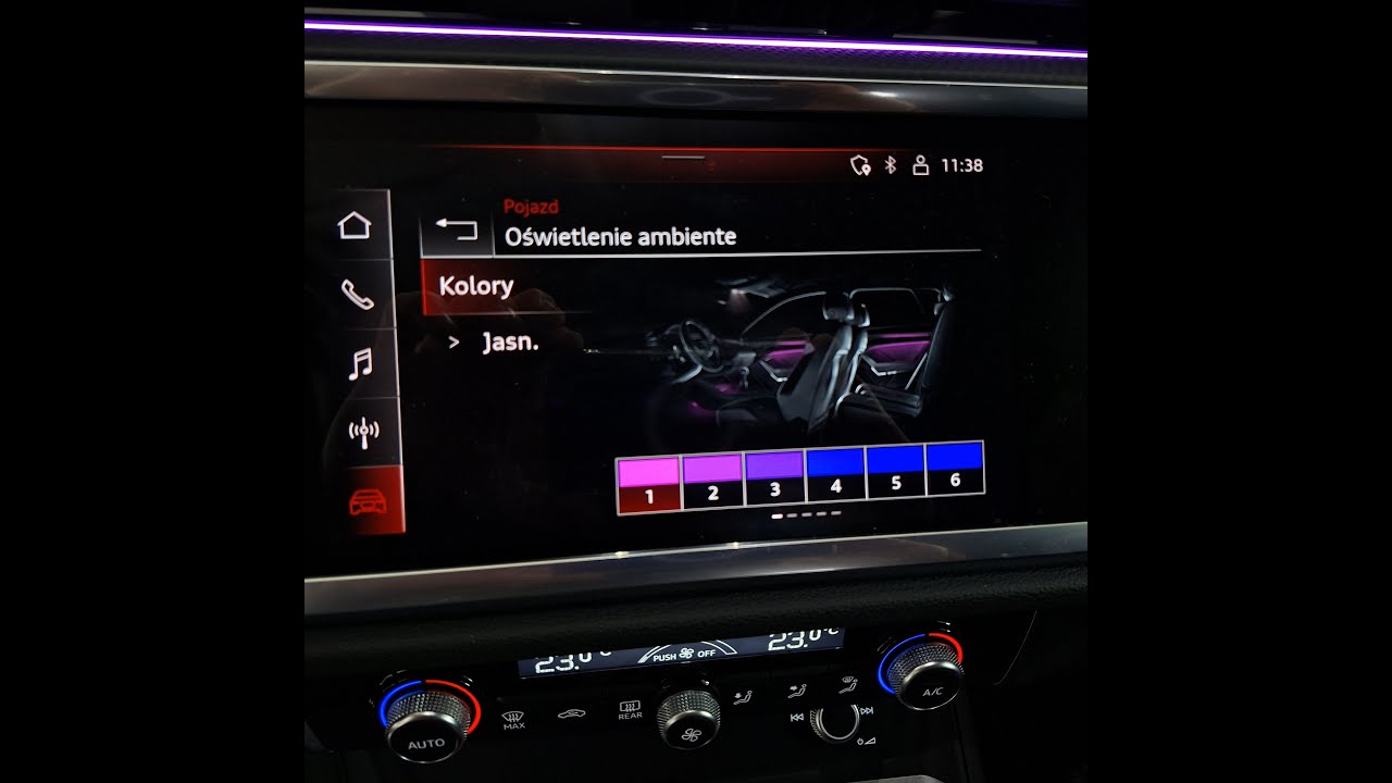 Oświetlenie Ambiente Audi Q3 sterowanie MMI Montaż info 732 606 000 #audi #ambiente #audiq3