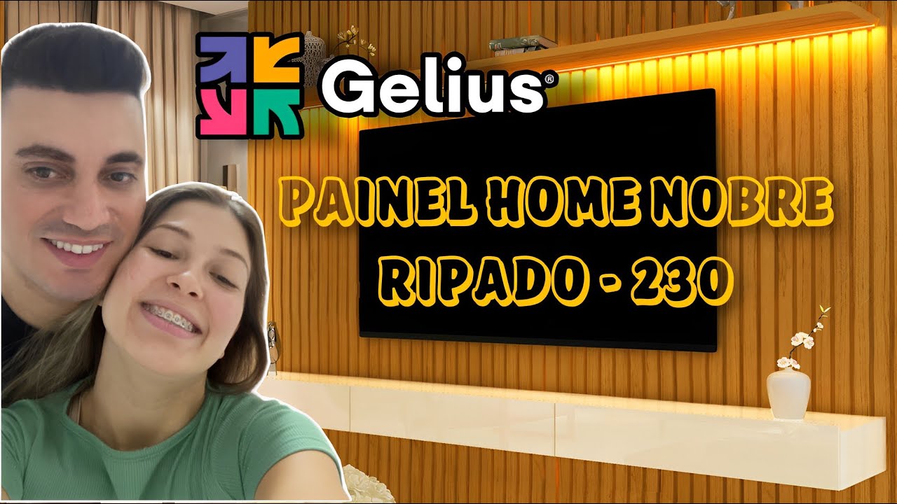 MONTANDO O PAINEL HOME NOBRE RIPADO - 230 GELIUS  #reforma #tiktok