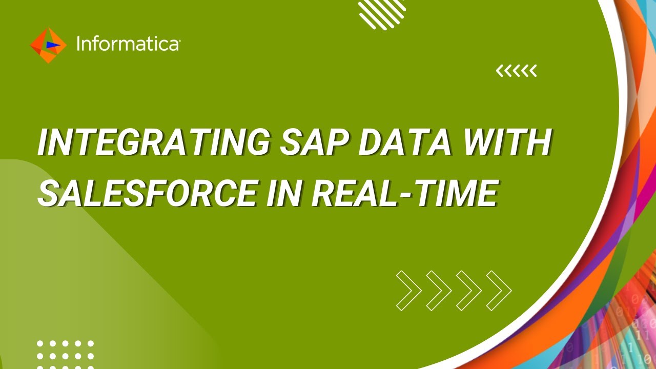 Integrating SAP data with Salesforce in Real-time
