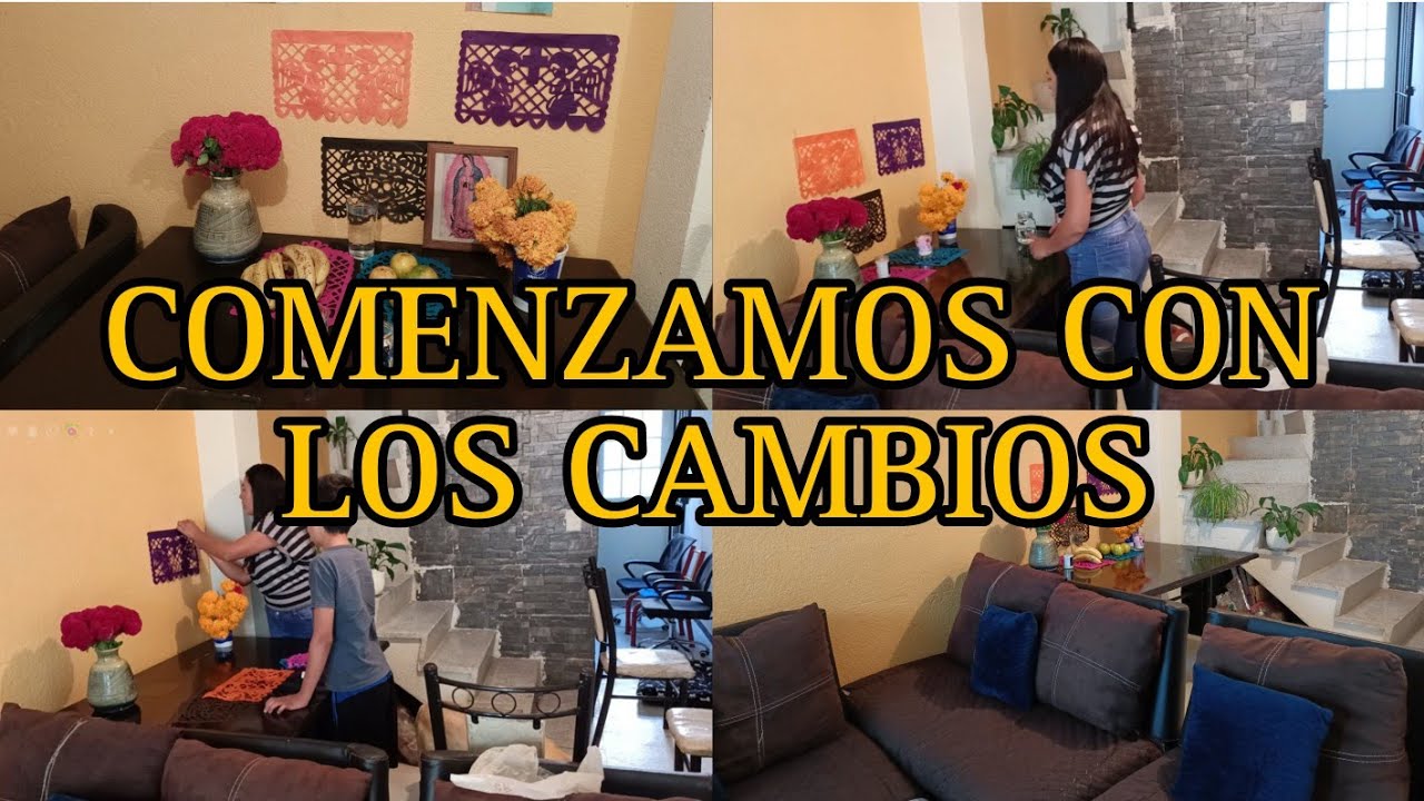 COMENZAMOS CON LOS CAMBIOS 🏠 NUESTRO PRIMER DÍA DE MUERTOS EN MI NUEVA CASA 🏠 YA DESCANSÓ MI ESPOSO