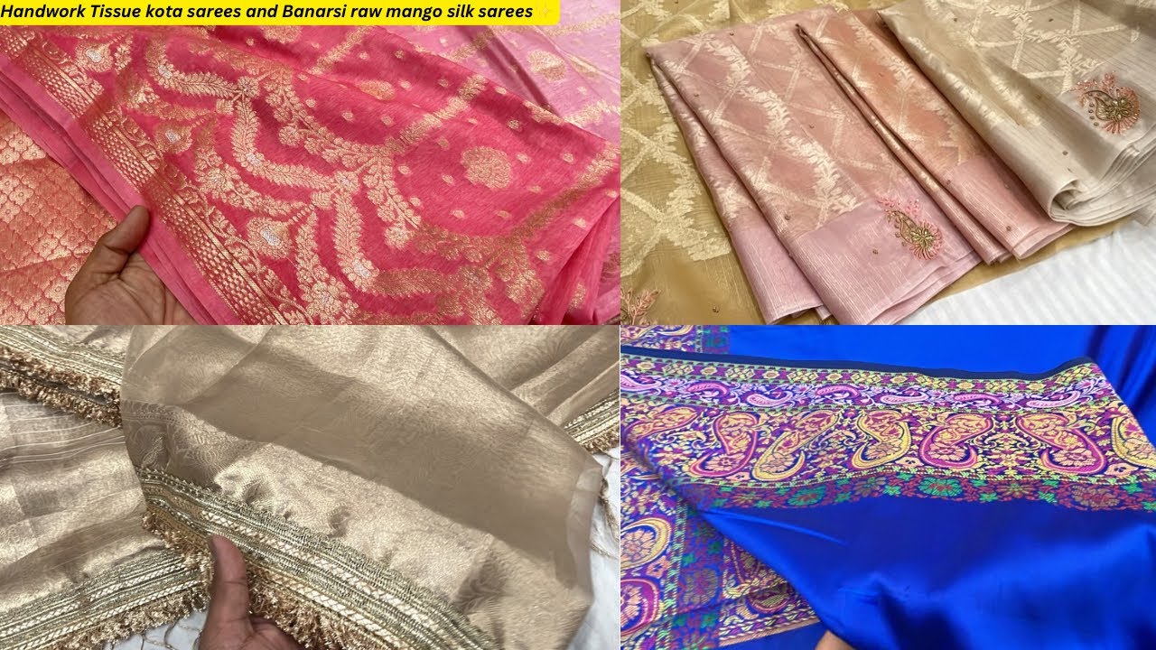 Picked only Wholsale collection Banarsi tissue and panchmina sarees✨