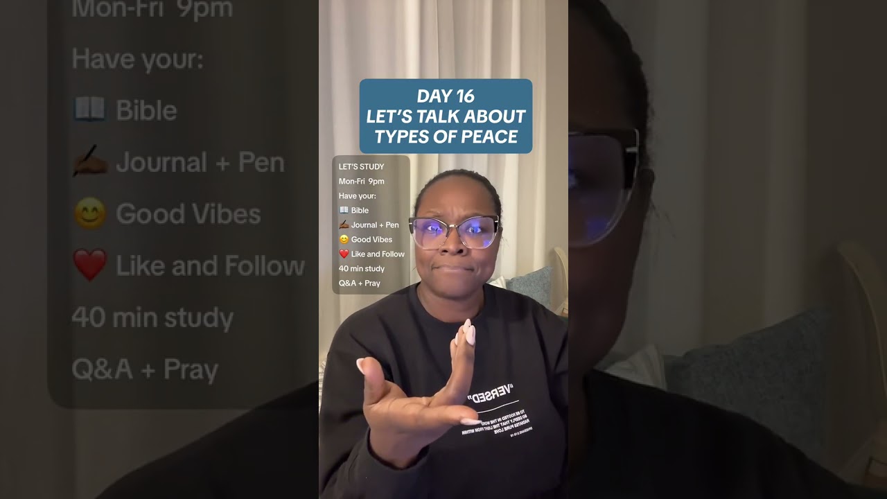 DAY 16 - LET'S TALK ABOUT TYPES OF PEACE