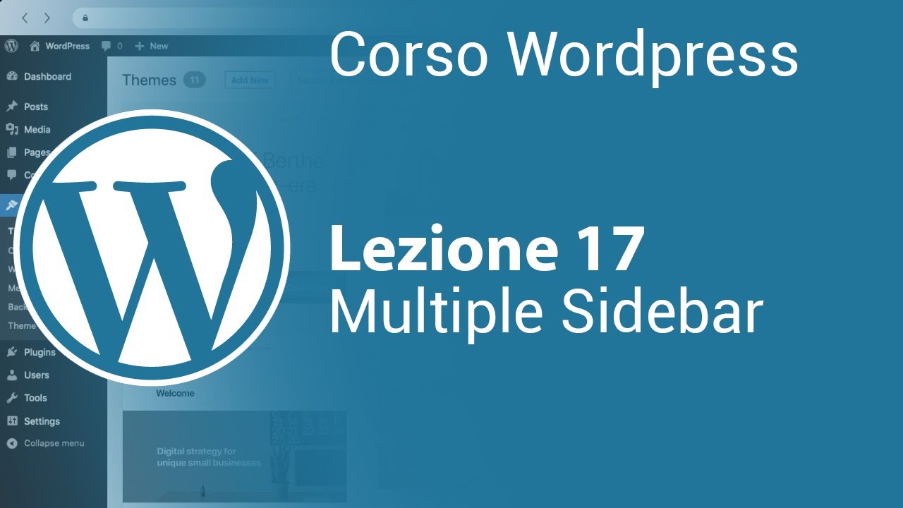 WORDPRESS Tutorial Italiano 17 - Multiple Sidebar