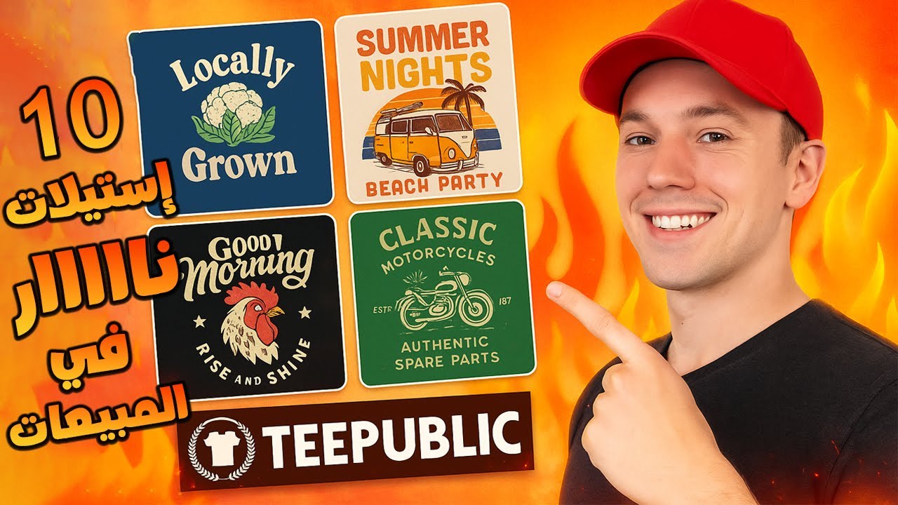 🔥 أفضل 10 إستايلات مربحة على Teepublic! نيتشات نارية لرفع مبيعات متجرك 🚀