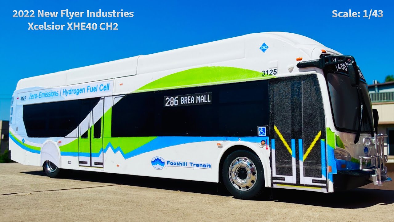 💙💚🤍Foothill Transit 3125 in 1/43 scale🤍💚💙