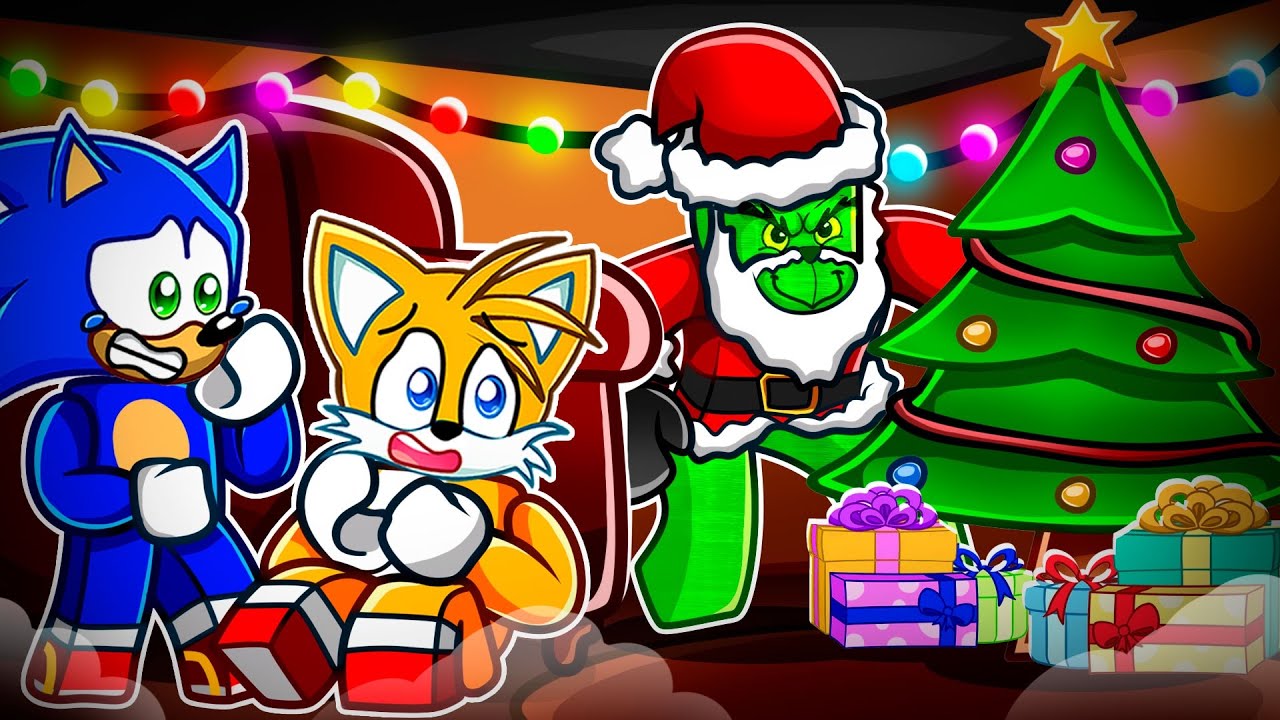 Can Sonic and Tails Escape THE GRINCH?! (Roblox Story)