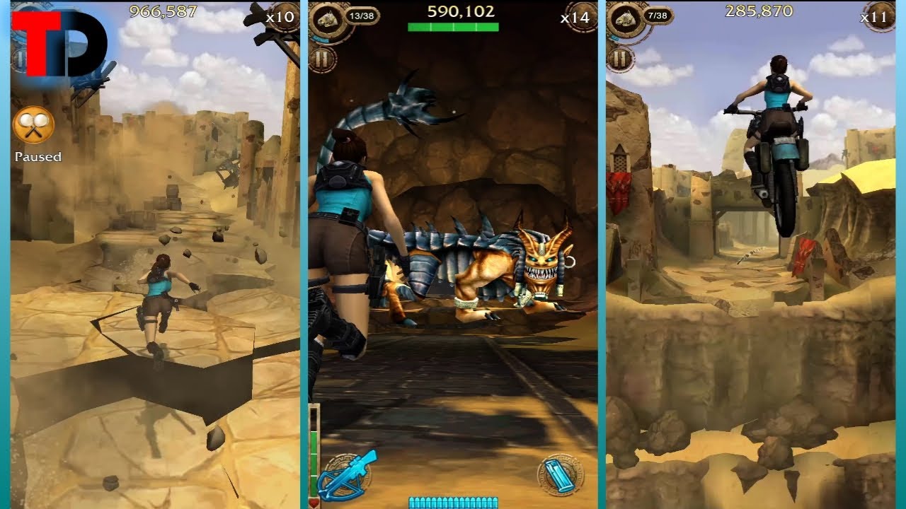 Lara Croft : Relic Run | Level 80 Gameplay | Desert Ruins End