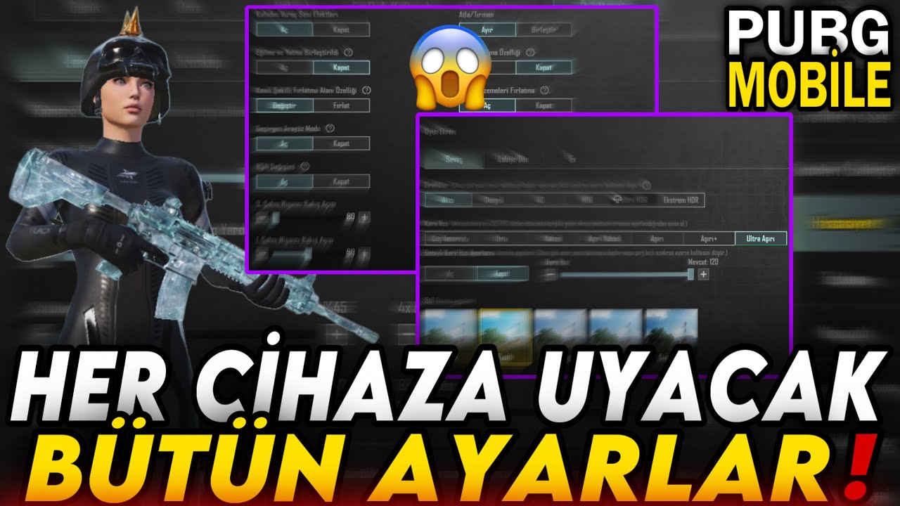 PUBG MOBİLE DE OTOMATİK HS ATTIRCAK AYARLARIM😱BAŞTAN SONA HER ŞEY ! KESİN YAPMANIZ GEREKEN AYARLAR !