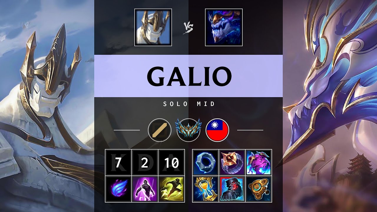 Galio Mid vs Aurelion Sol - TW Challenger Patch 25.16