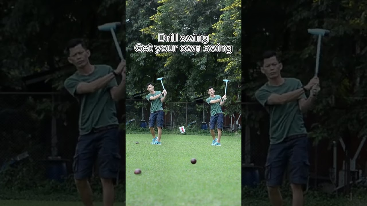 Your swing from your drill. 