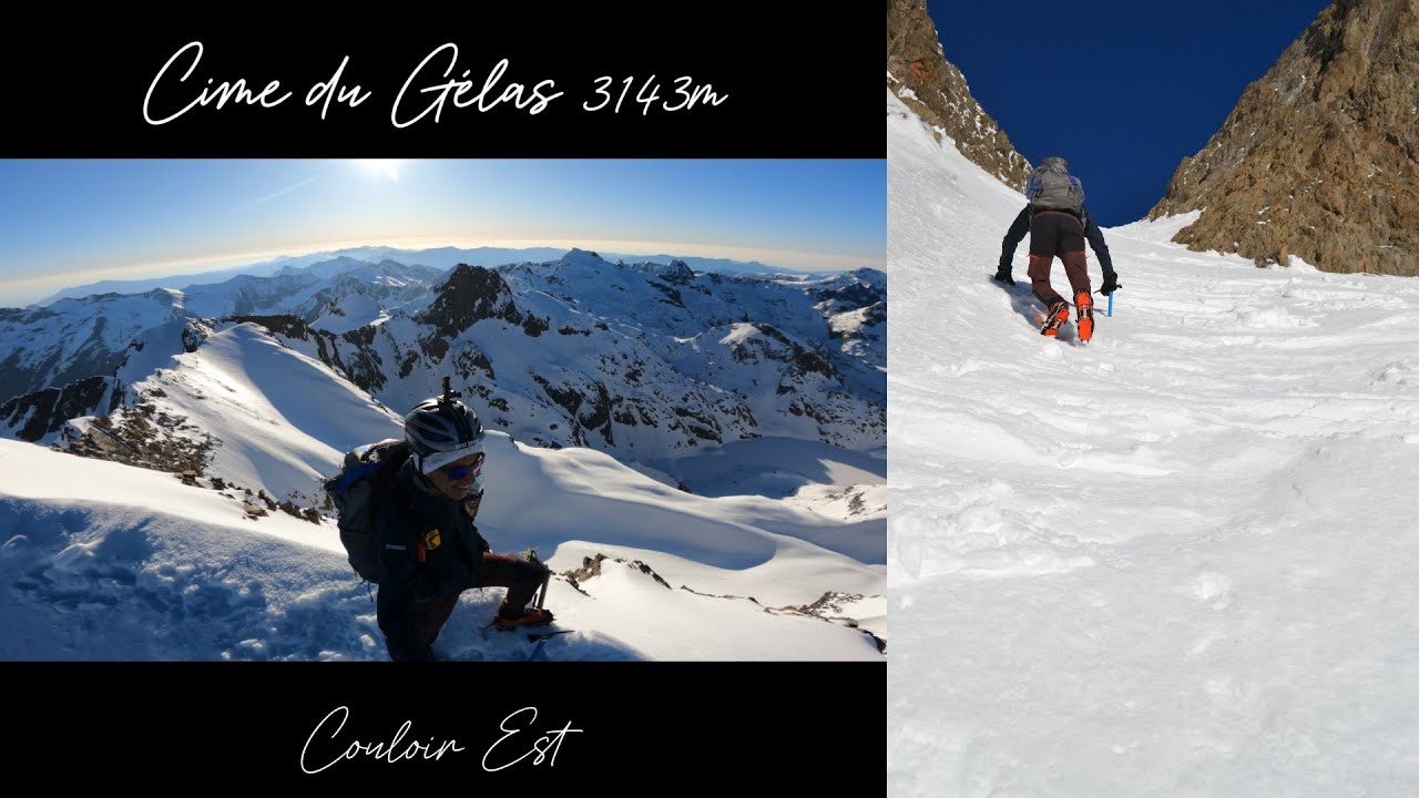 Cime du Gélas par couloir Est (Crampons/Piolets)