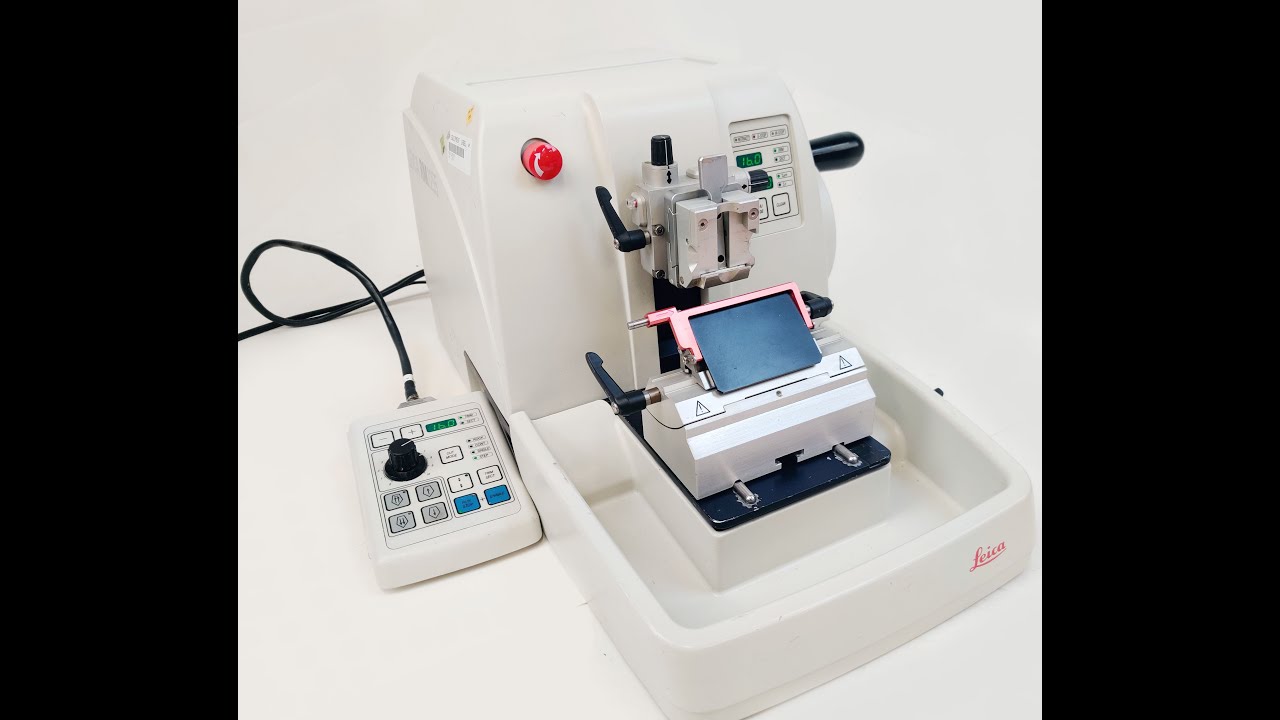 Leica RM2255 Automated Rotary Microtome w Controller with Holder Working