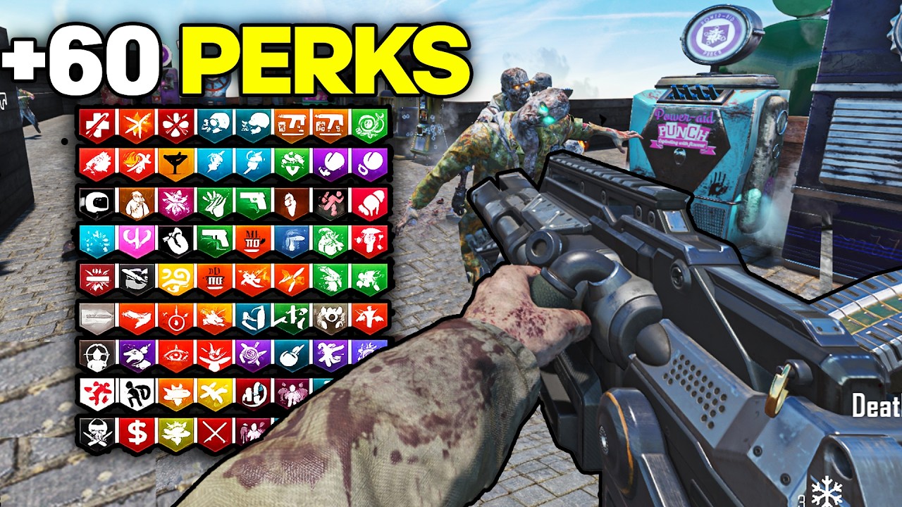 ¡MÁS DE 60 PERKS y RONDA 40 en SOLO 10 MINUTOS! 🧟 El MAPA MÁS ROTO de ZOMBIES